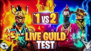GUILD TEST 🤯1VS3 KA  LIVE FREEFIRE MAX 😱NOTE E-SPORTS FF