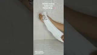 affordable fashion socks from tiktok shop! unboxing*review*try on #tiktokfinds #shorts