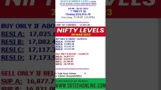 Nifty and Banknifty Levels for 29 March 2023