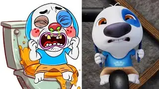 Laugh with My Talking Tom 2 Funny Drawing Meme 🤣 | Home Repair Fails! Funny Cartoon Meme