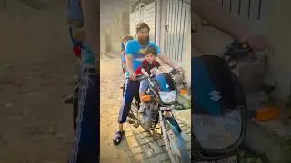 Baba jan k sath bike ki sawari🥰 #viralvideo #love #ytshorts #family #cute #babyshorts #trending