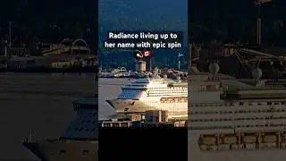 Morning Showstopper💫🇨🇦! Radiance of the Seas with Perfect Spin on  Arrival in Vancouver