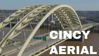 Downtown Cincinnati Ohio Drone Aerial Video 2020