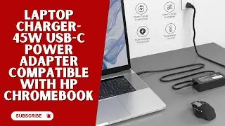 HP Chromebook USB-C Charger 45W &ndash; Fast PD Laptop Adapter