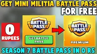 How To Get Mini Militia Battle Pass For Free | Get Battle Pass In Mini Militia For Free || Best Hack