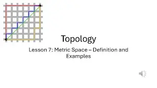 Lesson 7:   Metric Spaces - Definition and Examples