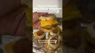 MEAL PREP BREAKFAST IDEA #breakfastmealprep #affordablemealprep #simplemealprep #mcmuffin