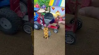 Diy Real Working Mini Tractor Cement Pillar Making Machine | DIY Construction #shorts #youtubeshorts