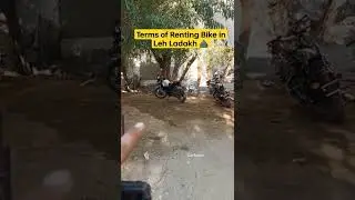 Terms of Renting Bike in Leh Ladakh ⛰️ #shorts #leh #hills #cartips