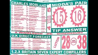 Week 10 Temple of Draws Late News, Week 11, 2020 Pools Forecast Paper