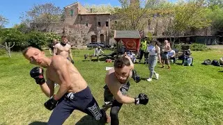 БОКСЕР против ММА Бойца !!! Стрелка Италия !!