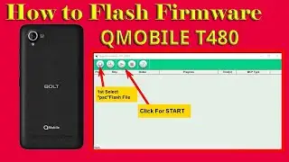 QMOBILE T480 Firmware Rom Flashing By SPD Upgrade Tool With Easy Method Spftware Repair