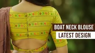 #Boat neck blouse design #vedio #Trending vedio