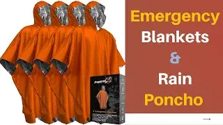 Emergency Blankets & Rain Poncho [ Hybrid Survival Gear and Equipment ] | AOB TECHNOLOGY
