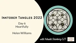 Inktober Tangles 2022 Day 6 with Heartfully Step-out & Mandala
