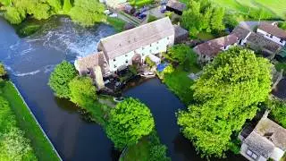 River Nene Cottages Aerial.