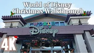 World Of Disney Store Christmas Walkthrough at Disney Springs 2024 ~ No Commentary ~ 4K