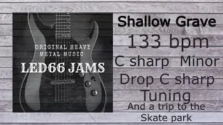 Original Instrumental Heavy Metal Song Shallow Grave 133 bpm C# minor Backing / jam track