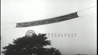 American Army recruitment posters HD Stock Footage