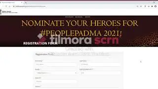 Padma Award - Id Creation and Nomination Process Video