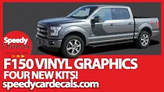 4 NEW Ford F150 Stripes, Ford F150 Decals, Ford F150 Vinyl Graphics Kits by SpeedyCarDecals.com