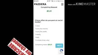 How to Paidera servey task complete?