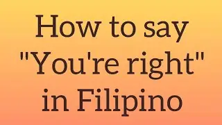 How to say 