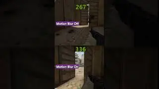 CS:GO Motion Blur On VS Off
