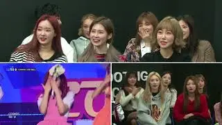 The Unit 本放死守 SONAMOO 宜珍 REACTION CUT  더유닛 본방사수하는 유닛G무대 소나무 의진 리액션 컷  [EUIJIN Watching Stages .]