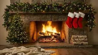 The Ultimate 4K Fireplace 🎄 Magical Christmas Music, Classic Favorites & Cozy Fire