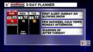 VNN First Alert Evening Update: Snow & wind in the Valley