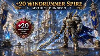 +20 Windrunner Spire  | Retribution Paladin POV| Midnight Mythic plus dungeon