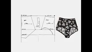 How To Draft High Waist Basic Panty Pattern With Your Measurement ! Make Your Own Panty Pattern