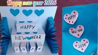Diy Easy And beautiful New Year Greeting Card Ideas |  New Year 2026 || Paper Craft ✂️💫