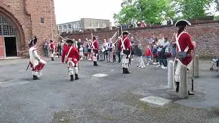 A unit of the 33rd Regiment Of Foot coming into Chester Castle on 15/05/22