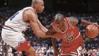 Michael Jordan (Age 29): 34 Pts, 12/26 (46%) FG Vs. Philadelphia 76ers (March 8, 1992) (720p)