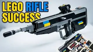 How to build LEGO toy gun that works from HALO game DMR rifle Full TUTORIAL