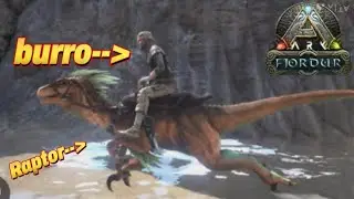 Ark survival evolved o burro e o raptor numa ilha mortal #arksurvivalevolved