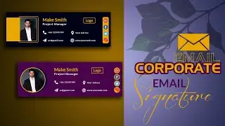 How to Create Email Signature Design in Adobe Photoshop | Design Thinker