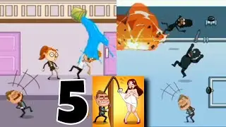 Troll Robber - Long Hand Thief Puzzle Game- Level 161 - 200