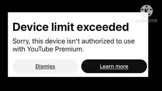 Device limit exceeded