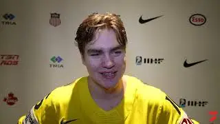 Anton Frondell Speaks After Leading Sweden Into Semifinals At World Juniors With Two Goals In QF