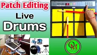 Live Original Drums Patch Editing | Roland Spd 20 & Spd 20x | Octapad music |