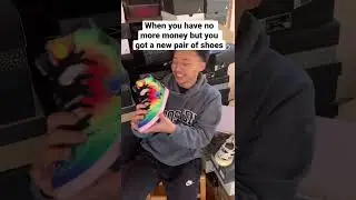 When you have no more money left but you got a new pair of sneakers&hellip;