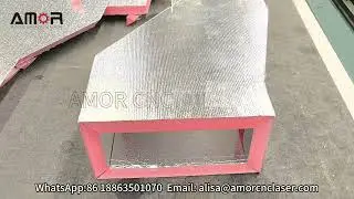 CNC machines for Cutting pre insulated Ducts.#cnccuttingmachine