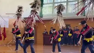 纏振り（まといふり）にかほ市消防出初式にて