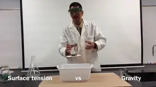 Surface Tension in a Bottle - Water Defies Gravity