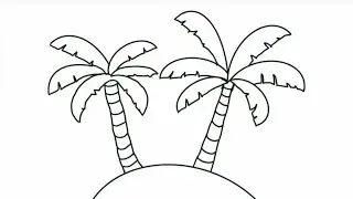 How To Draw a Palm Tree 