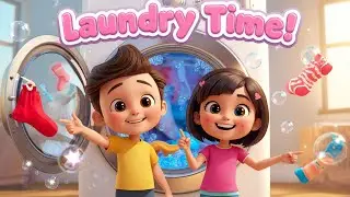 Laundry Time Song 🧺 | Wash, Spin & Dry | Kids Action Song