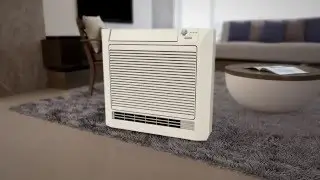 Low Wall Mounted Air Conditioner in a Lounge Animation